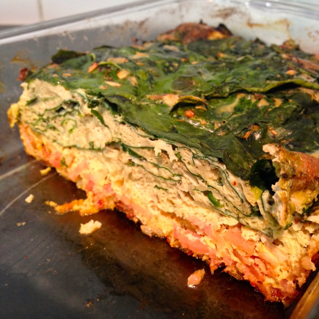 Creamy Paleo Quiche with Spinach & Bacon